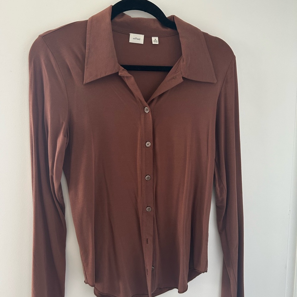 ARITZIA Wilfred button down blouse